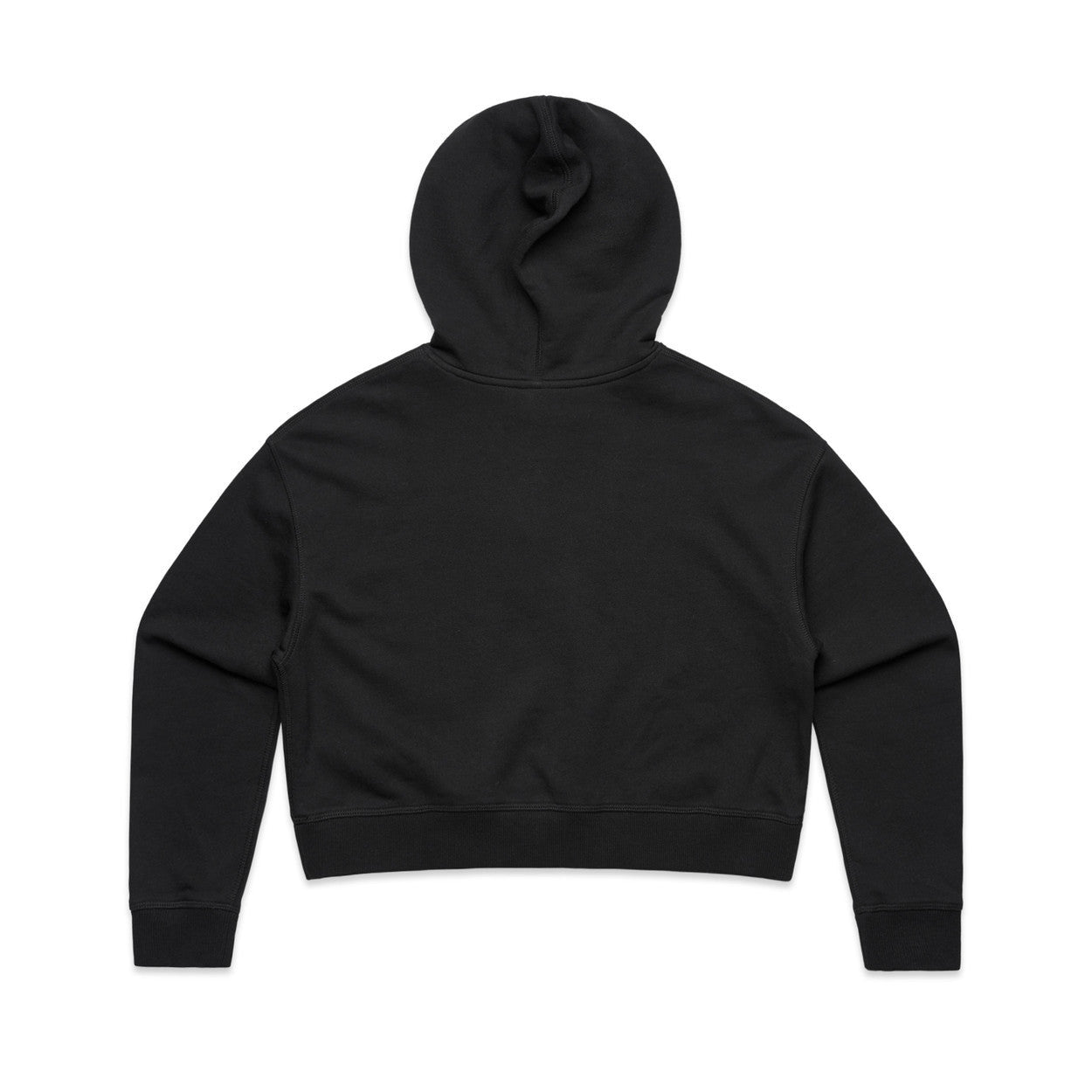 Royal Crop Hoodie - Black