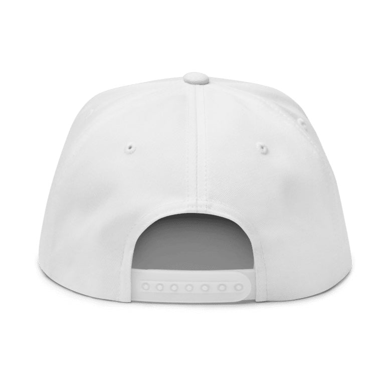 Royal Script Snapback - White