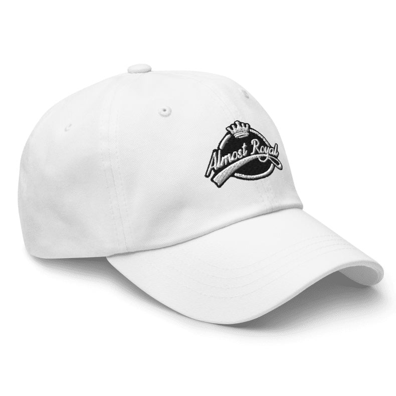 Royal Script Logo Ball Cap - White