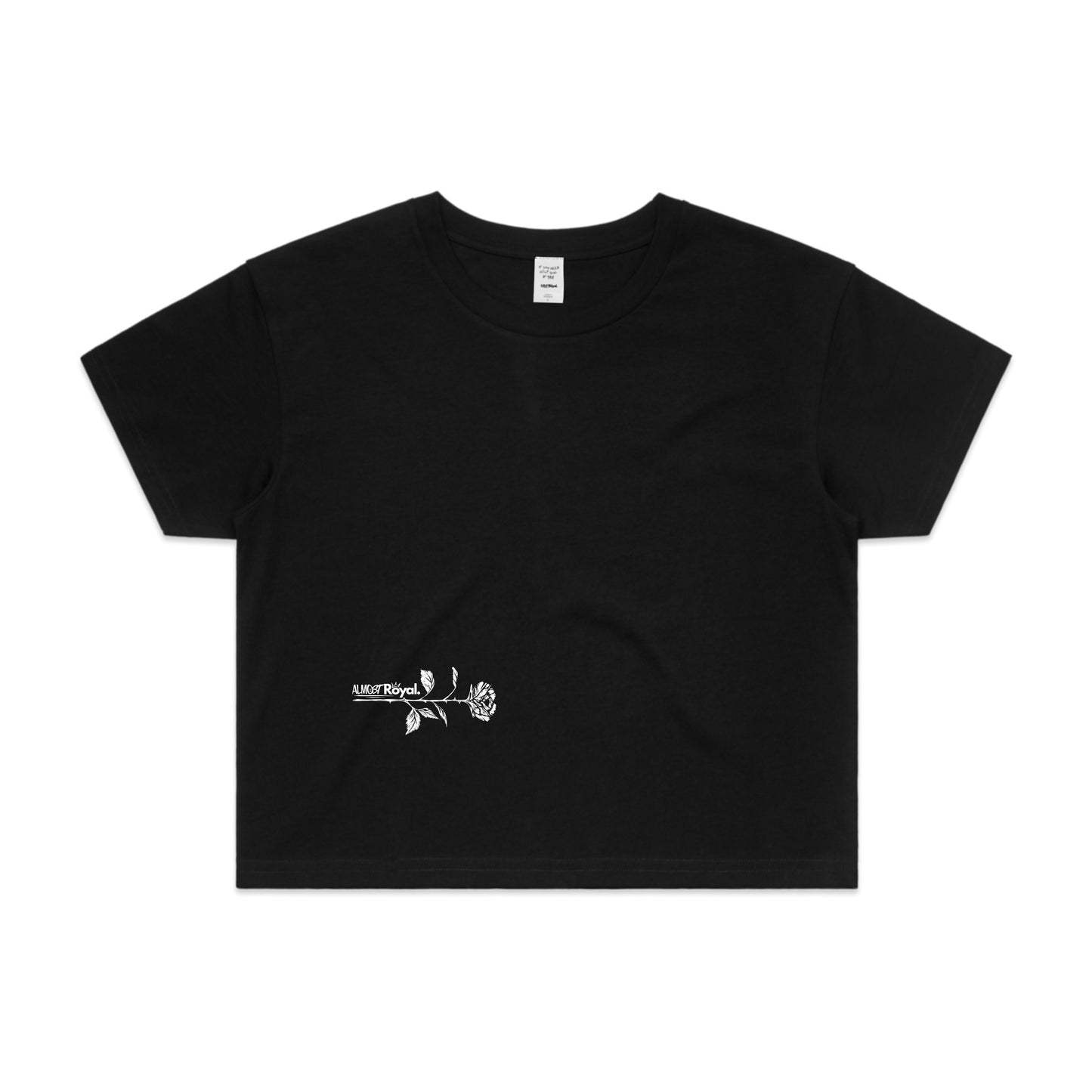 The Beginning Crop Tee - Black