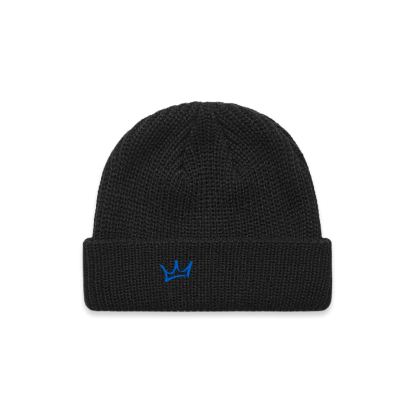 Crown Beanie - Black/Teal