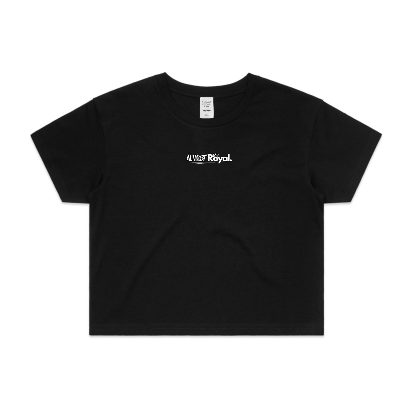 Royal Crop Tee - Black
