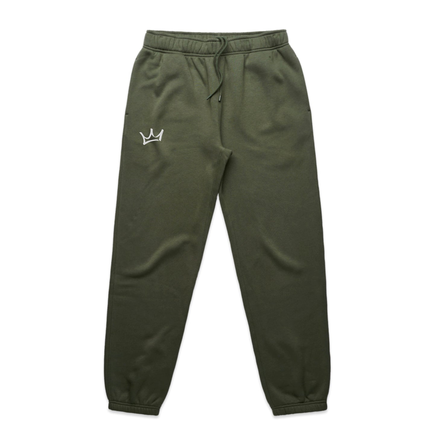 Crown Sweatpants - Cypress/White
