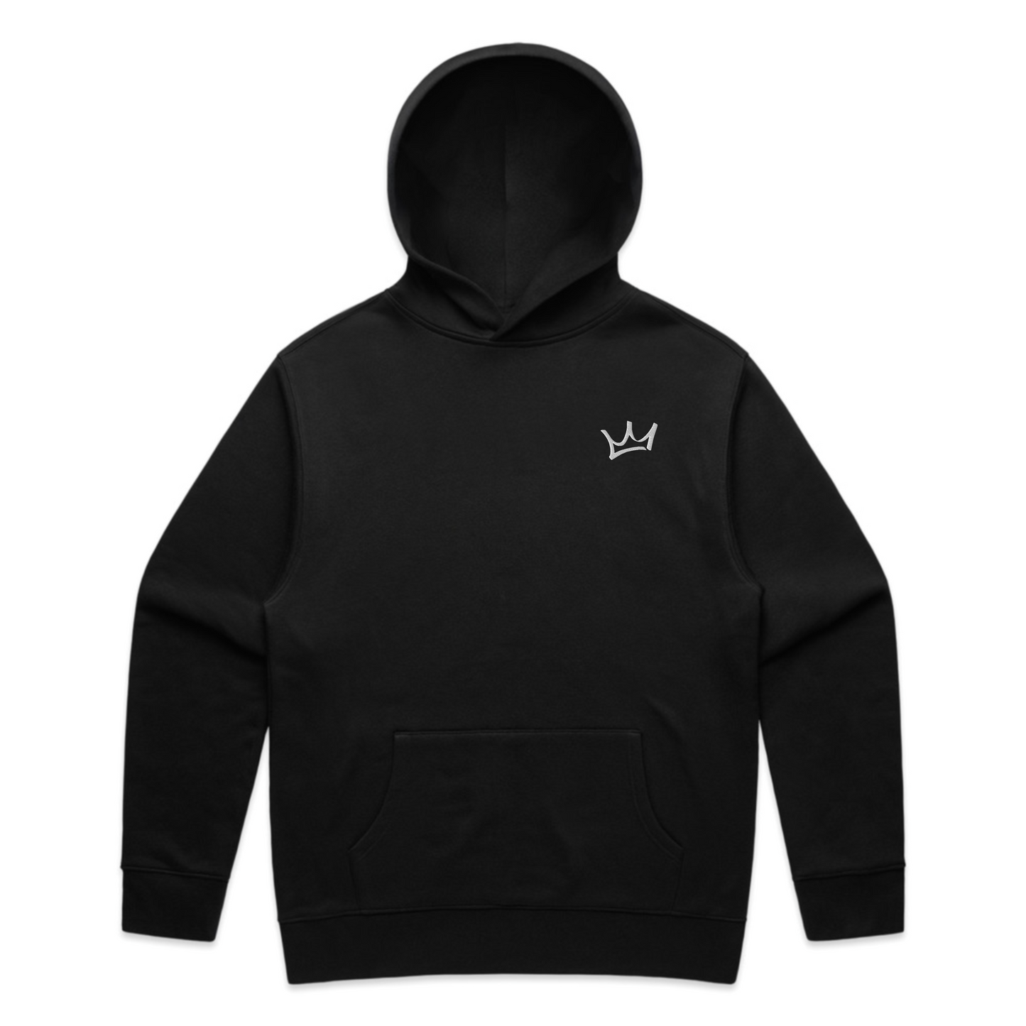 Crown Hoodie - Black/White