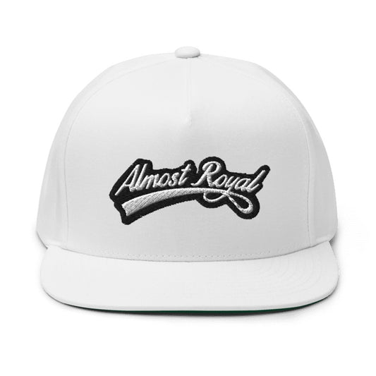 Royal Script Snapback - White