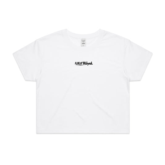 Royal Crop Tee - White