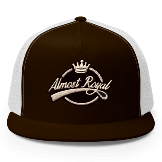 Royal Script Logo Mesh Trucker Hat - Chestnut/Bone