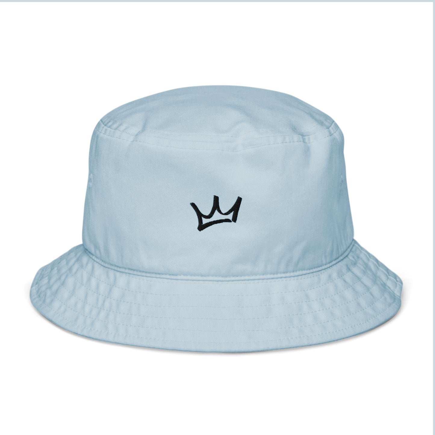 Crown Nylon Bucket Hat - Powder/Black