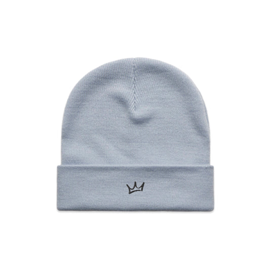 Crown Cuff Beanie - Powder/Black