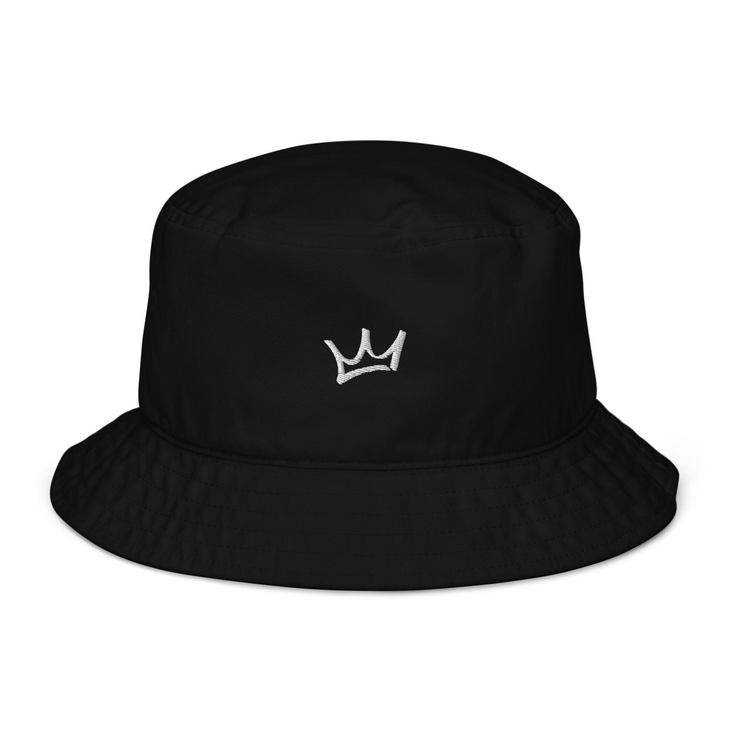 Crown Nylon Bucket Hat - Black/White