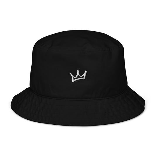 Crown Nylon Bucket Hat - Black/White