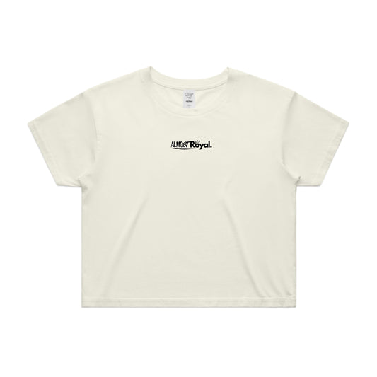 Royal Crop Tee - Off-White