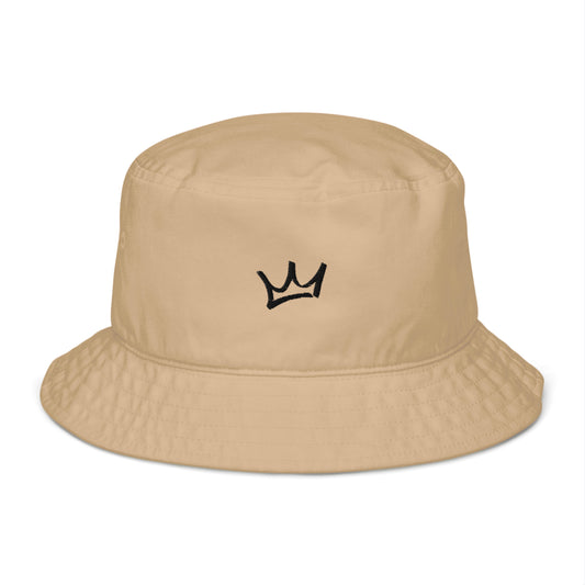 Crown Nylon Bucket Hat - Sand/Black