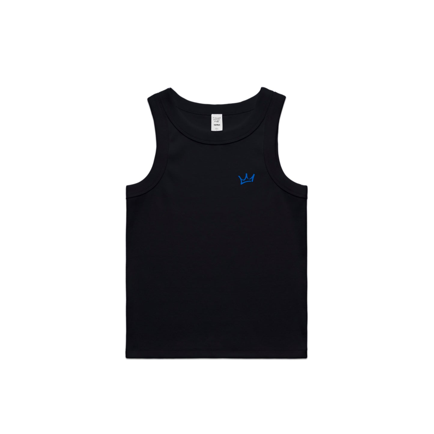 Crown Rib Tank - Black/Teal