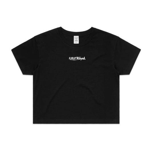Royal Crop Tee - Black