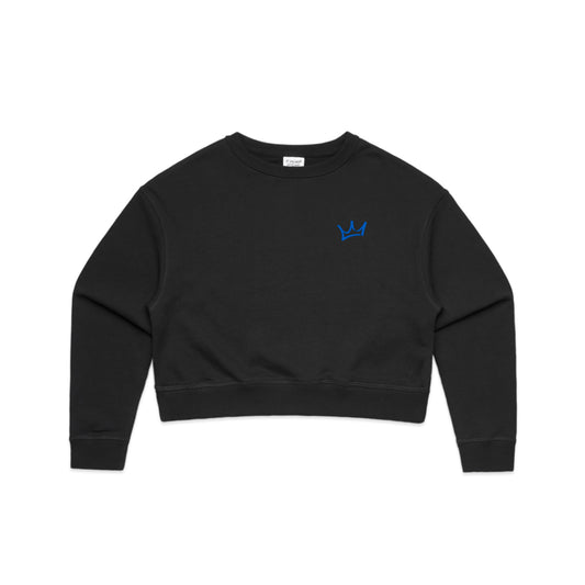 Crown Crop Crew - Black/Teal