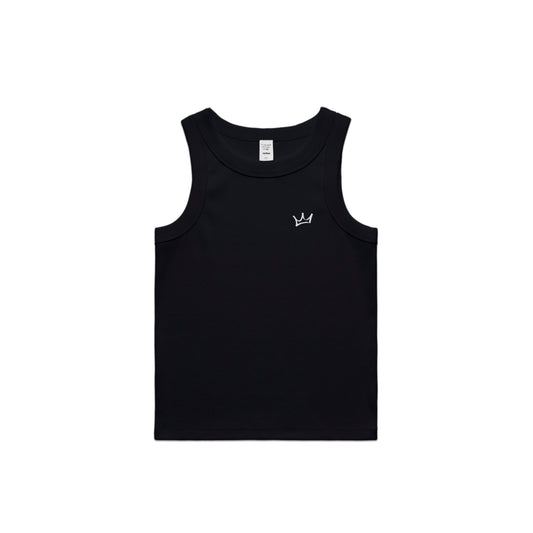 Crown Rib Tank - Black/White