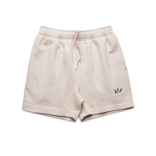 Crown Sweat Shorts - Bone/Black