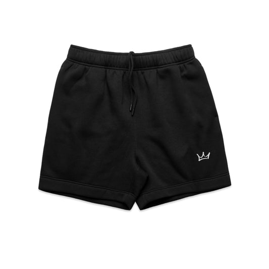 Crown Sweat Shorts - Black/White