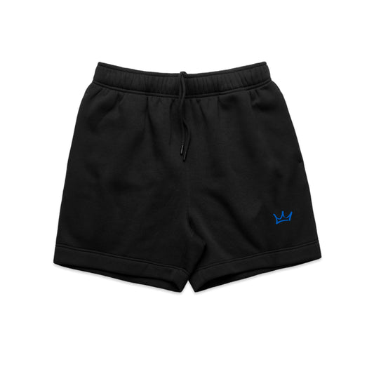 Crown Sweat Shorts - Black/Teal