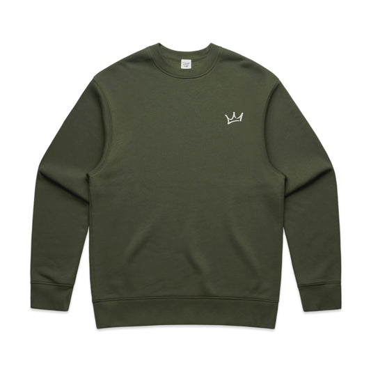Crown Crew - Cypress/White