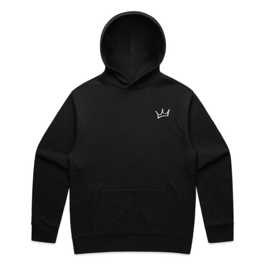 Crown Hoodie - Black/White