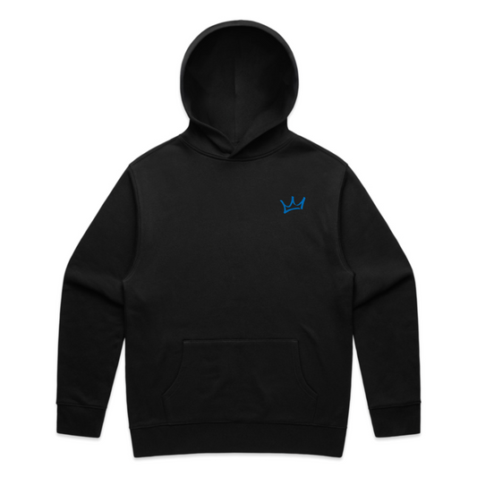 Crown Hoodie - Black/Teal