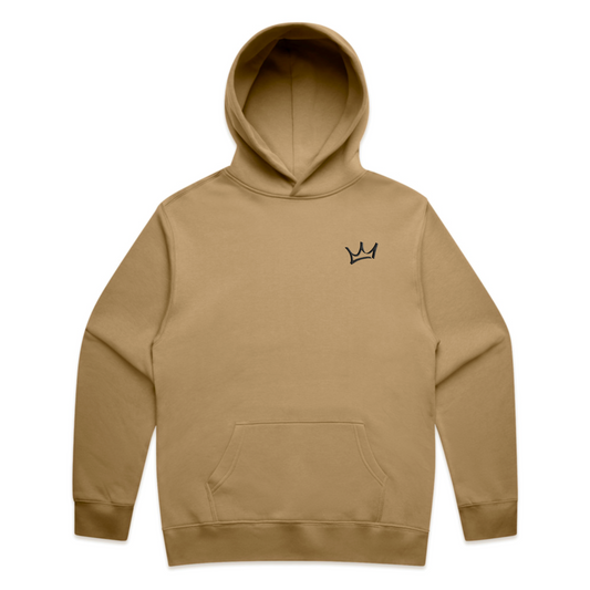 Crown Hoodie - Sand/Black